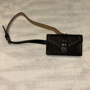 Michael Kors Black Studded Wallet Bag